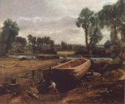 Boat-building near Flatford Mill, John Constable
